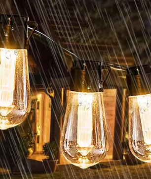 Solar Lichtslinger 15M – 100 LED Edison Lampen, Retro & Waterdicht IP65