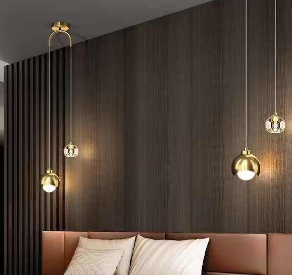 Moderne Kristallen Hanglamp – Luxe Minimalistisch Design voor Slaapkamer & Woonkamer
