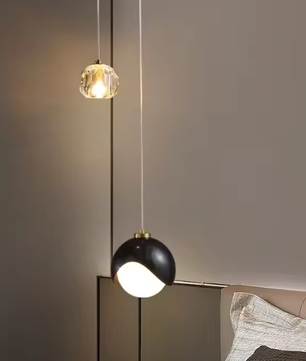 Moderne Kristallen Hanglamp – Luxe Minimalistisch Design voor Slaapkamer & Woonkamer