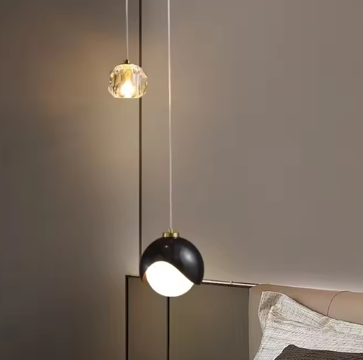 Moderne Kristallen Hanglamp – Luxe Minimalistisch Design voor Slaapkamer & Woonkamer