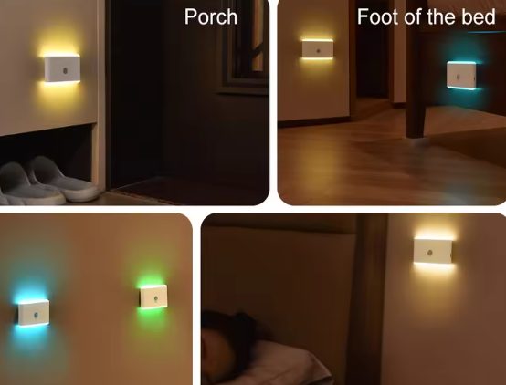 LED Nachtlampje met Bewegingssensor – 3 Modi, Dimbaar & USB Oplaadbaar