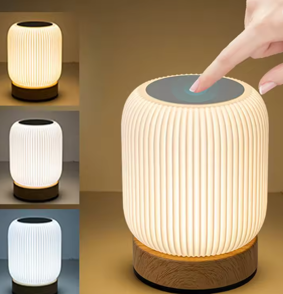 Dimbare Touch Nachtlamp – Oplaadbare LED Tafellamp met 3 Kleurtemperaturen