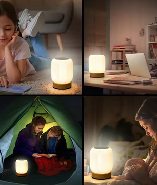 Dimbare Touch Nachtlamp – Oplaadbare LED Tafellamp met 3 Kleurtemperaturen