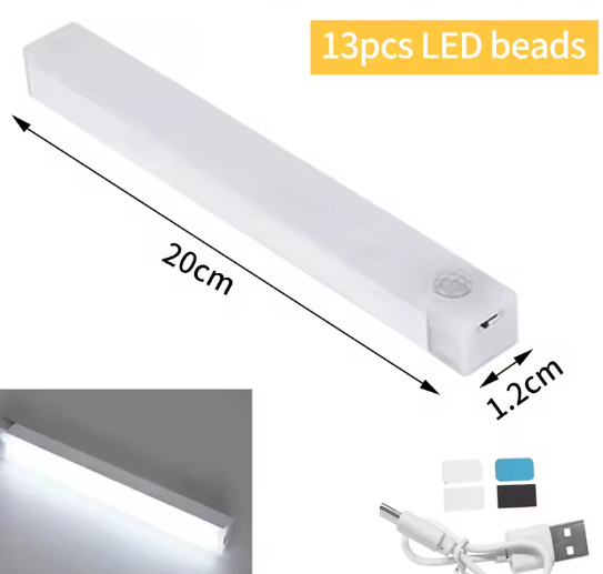 Bewegingssensor LED Nachtlamp – USB Oplaadbaar & Magnetisch