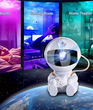 Astronaut Sterprojector – LED Galaxy Nachtlamp met Nevel & Sterrenhemel