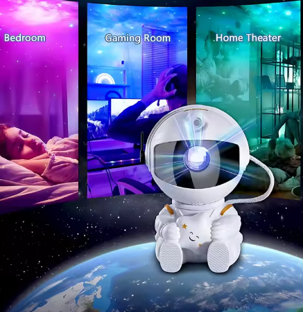 Astronaut Sterprojector – LED Galaxy Nachtlamp met Nevel & Sterrenhemel