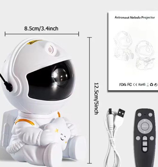 Astronaut Sterprojector – LED Galaxy Nachtlamp met Nevel & Sterrenhemel