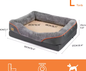 Groot Hondenbed – Zacht Comfortabel Fleece Met Wasbare Hoes & Stevig Sponsschuim