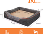 Groot Hondenbed – Zacht Comfortabel Fleece Met Wasbare Hoes & Stevig Sponsschuim