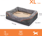 Groot Hondenbed – Zacht Comfortabel Fleece Met Wasbare Hoes & Stevig Sponsschuim