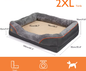 Groot Hondenbed – Zacht Comfortabel Fleece Met Wasbare Hoes & Stevig Sponsschuim