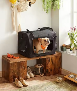 Opvouwbare Hondenkooi – Nylon & Oxford-Stof, 60x42x42 cm