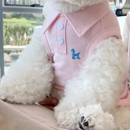 Zomer Poloshirt voor Honden – Ademend Katoen & Sportieve Streep