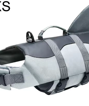 Honden Reddingsvest – Veilig Zwemvest met Handvat & Haai Design