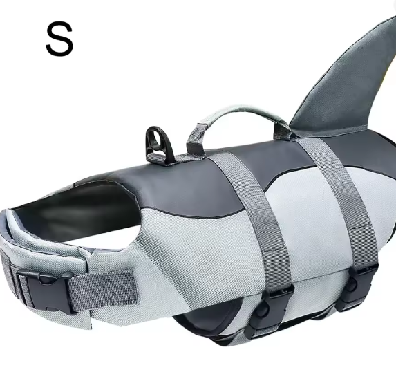 Honden Reddingsvest – Veilig Zwemvest met Handvat & Haai Design