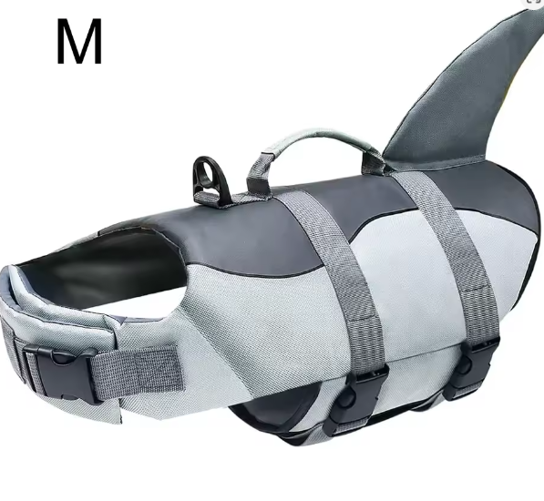 Honden Reddingsvest – Veilig Zwemvest met Handvat & Haai Design