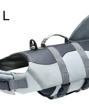 Honden Reddingsvest – Veilig Zwemvest met Handvat & Haai Design