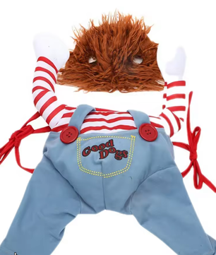 Grappig Hondenkostuum – Creatieve Cosplay Outfit met Mes Accessoire