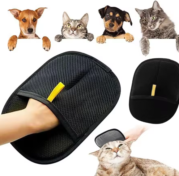 Huisdier Haarverwijder Handschoen – Verzorgings- & Massage Mitt