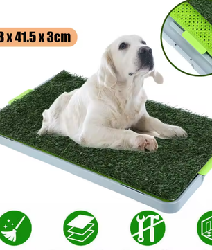 Puppy Toilet met Kunstgras – Draagbaar Hondentoilet & Kattenbak