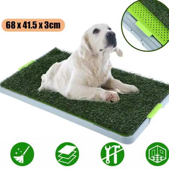 Puppy Toilet met Kunstgras – Draagbaar Hondentoilet & Kattenbak