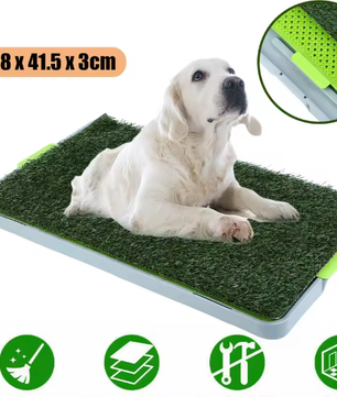 Puppy Toilet met Kunstgras – Draagbaar Hondentoilet & Kattenbak