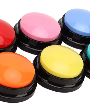Set van 6 Diercommunicatie Knoppen – Opneembare Trainingsbuttons voor Hond & Kat