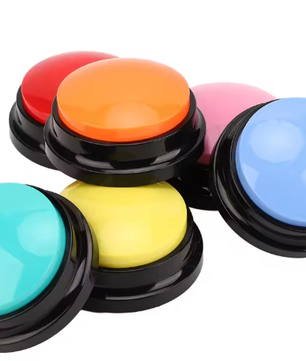 Set van 6 Diercommunicatie Knoppen – Opneembare Trainingsbuttons voor Hond & Kat