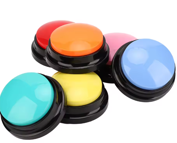 Set van 6 Diercommunicatie Knoppen – Opneembare Trainingsbuttons voor Hond & Kat