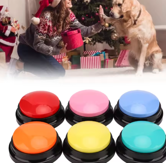 Set van 6 Diercommunicatie Knoppen – Opneembare Trainingsbuttons voor Hond & Kat