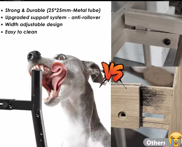 Verstelbare Verhoogde Hondenvoerstandaard – Metalen Voet voor Grote Honden