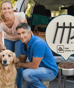 Verstelbare Verhoogde Hondenvoerstandaard – Metalen Voet voor Grote Honden