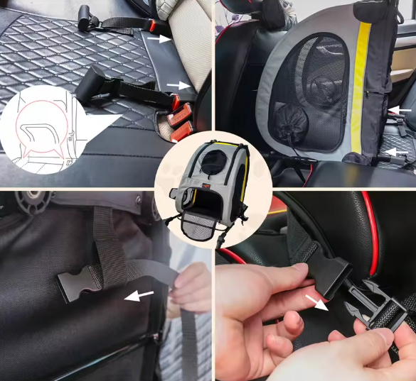 Opvouwbare Honden- en Kattenwagen – 2-in-1 Kinderwagen & Reiskrat