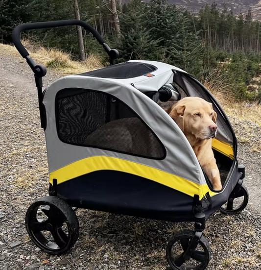 Premium Honden- en Kattenwagen – Opvouwbare 4-Wiel Pet Jogger