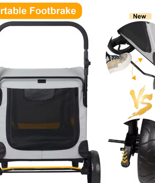 Premium Honden- en Kattenwagen – Opvouwbare 4-Wiel Pet Jogger