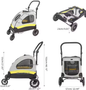 Premium Honden- en Kattenwagen – Opvouwbare 4-Wiel Pet Jogger