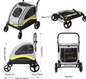 Premium Honden- en Kattenwagen – Opvouwbare 4-Wiel Pet Jogger