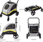 Premium Honden- en Kattenwagen – Opvouwbare 4-Wiel Pet Jogger