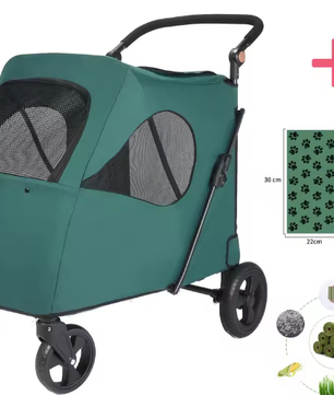 Grote Honden- en Kattenwagen – Opvouwbare Wandelwagen tot 55 kg