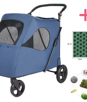 Grote Honden- en Kattenwagen – Opvouwbare Wandelwagen tot 55 kg