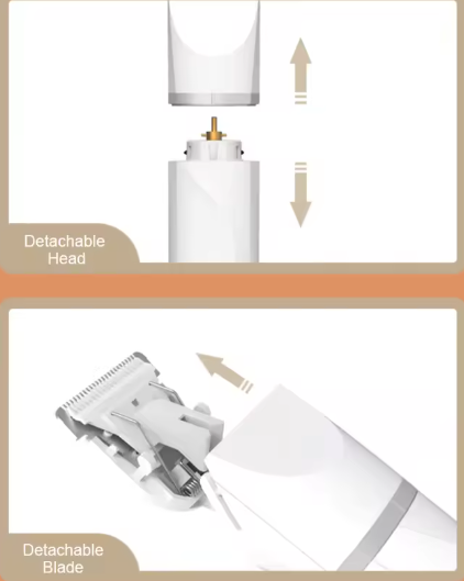 4-in-1 Elektrische Hondentondeuse – Draadloos & Waterdicht