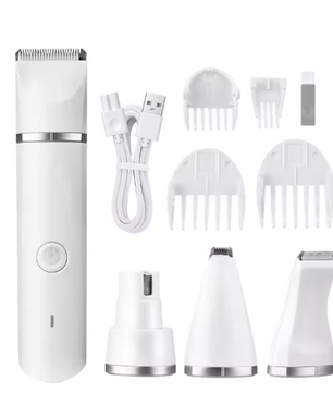 4-in-1 Elektrische Hondentondeuse – Draadloos & Waterdicht