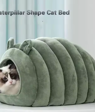 Pompoen kattenhuis – Warm en volledig gesloten slaaphuis