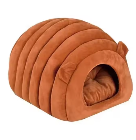 Pompoen kattenhuis – Warm en volledig gesloten slaaphuis