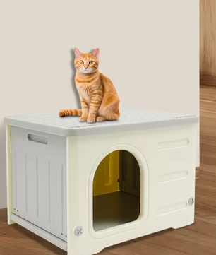 Waterdicht kattenhuis – HDPE kattenbed voor binnen & buiten