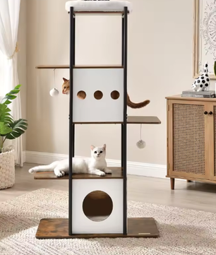 Krabpaal met Kattentoren – 4 Niveaus & Ruime Ligplekken
