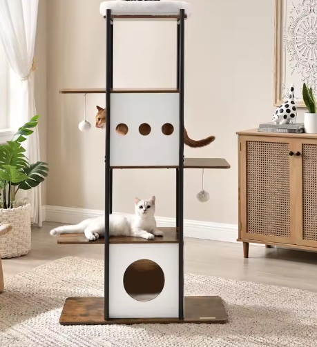 Krabpaal met Kattentoren – 4 Niveaus & Ruime Ligplekken