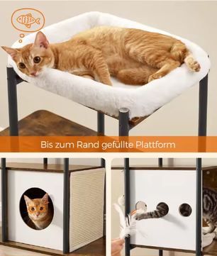 Krabpaal met Kattentoren – 4 Niveaus & Ruime Ligplekken