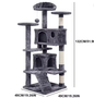 Kattenboom Krabpaal – 132 cm Hoog, Multi-Level & Speelhuis