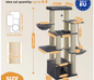 Grote Kattenboom Krabpaal – 24 kg, Met Hangmat & Meerdere Niveaus